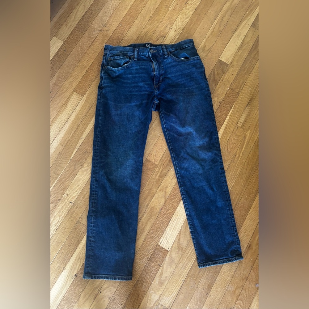 GAP Men's Dark Indigo Straight Jeans
